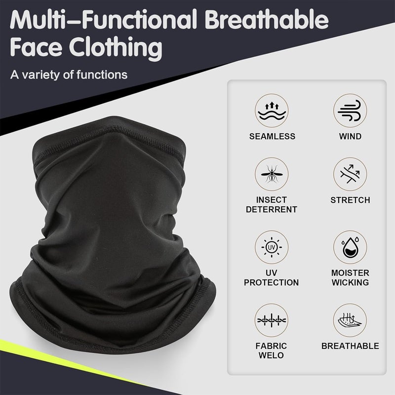 Cisnocr Cooling Neck Gaiter for Men Women Gator Face Mask Scart Cover Fishing Motorcycle Breathable Sun Protection Balaclava Bandana - Image 3